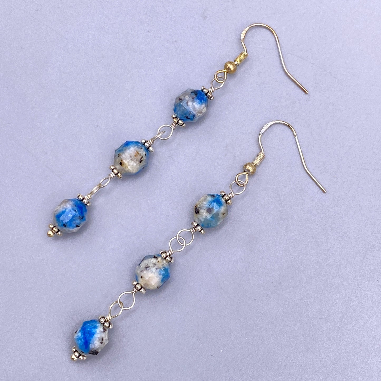 K2 Jasper gemstone Dangle Earrings