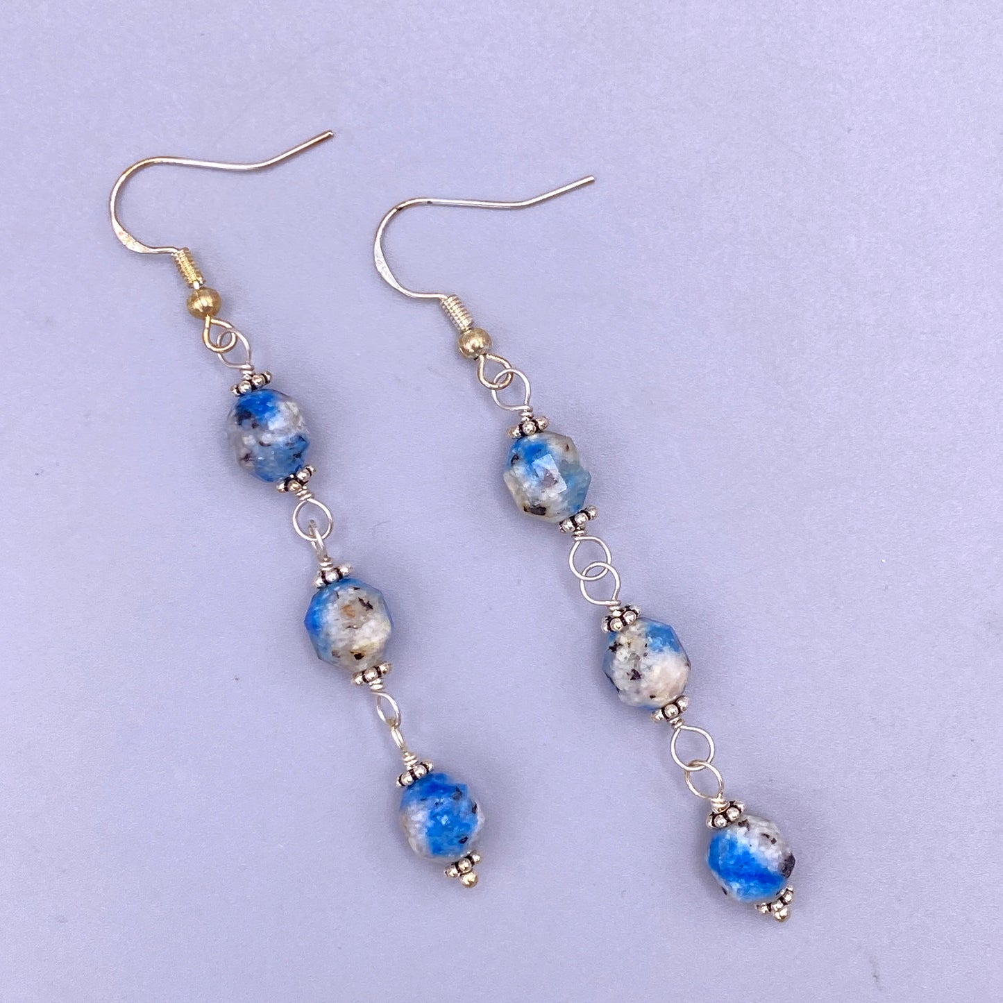 K2 Jasper gemstone Dangle Earrings