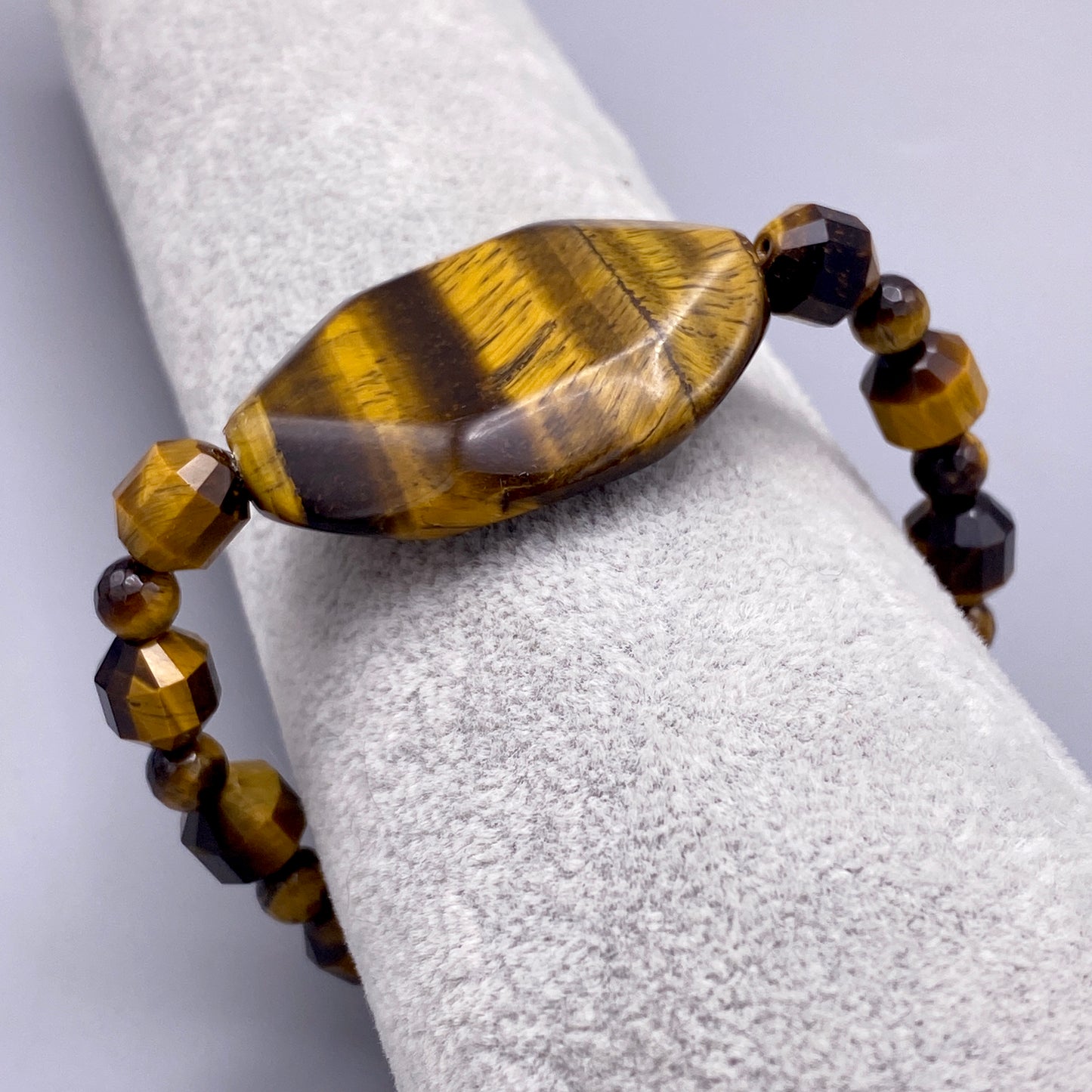 Tiger Eye Gemstone Beaded Bracelet