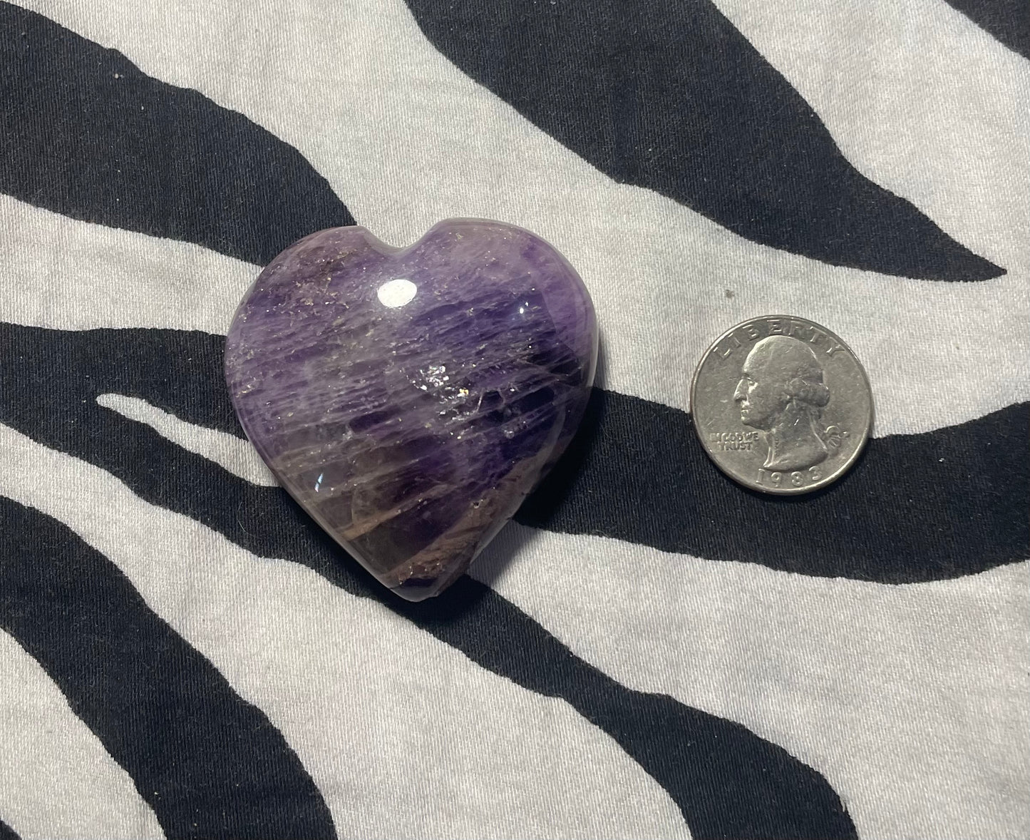 Amethyst Gemstone Heart