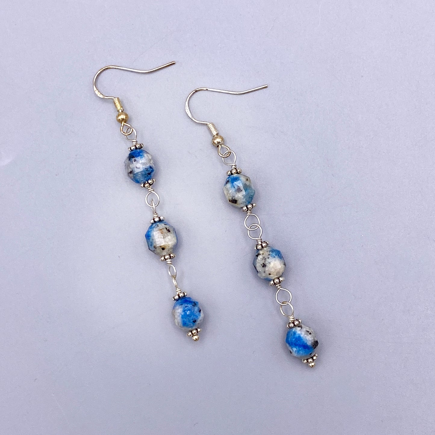 K2 Jasper gemstone Dangle Earrings