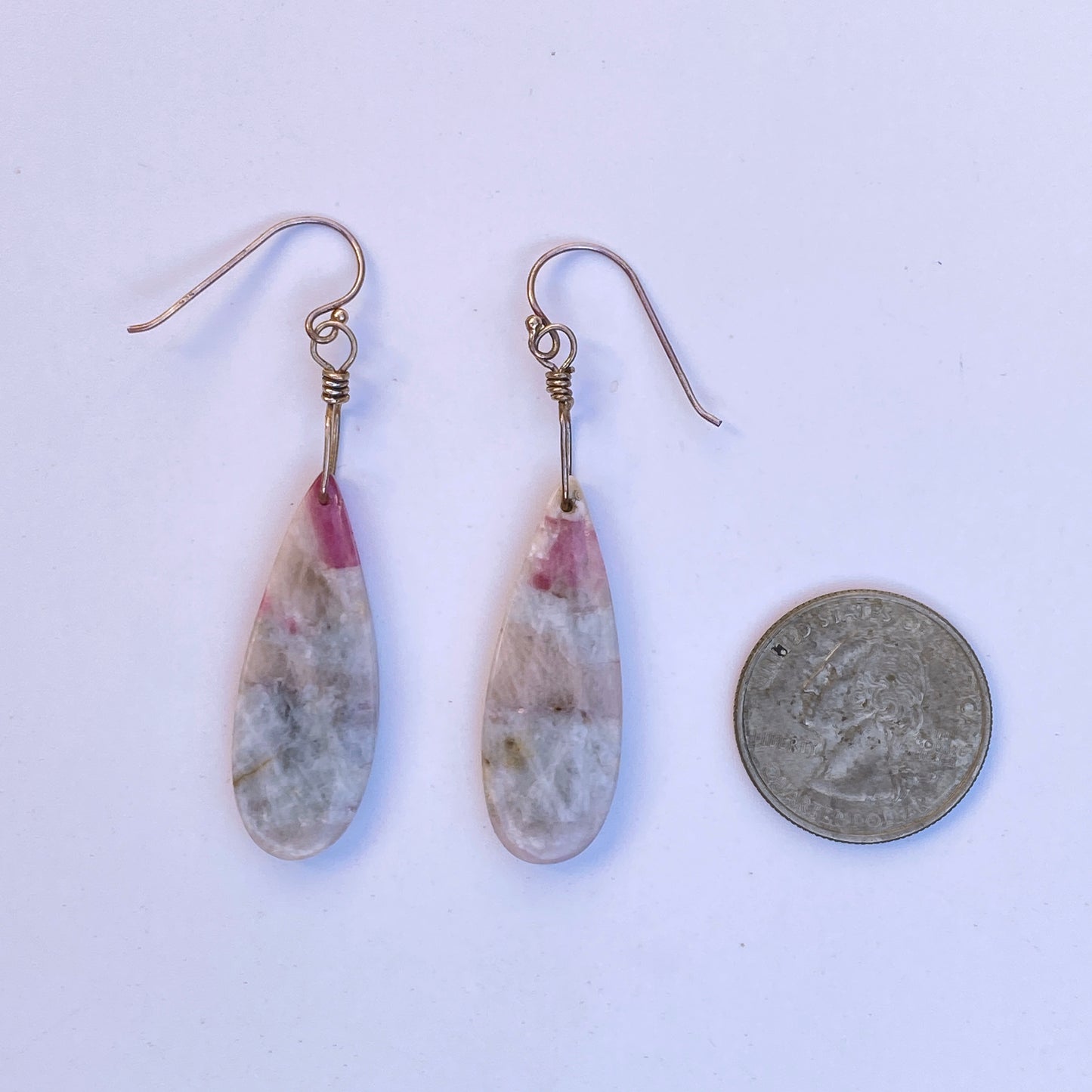 Pink Tourmaline Earrings