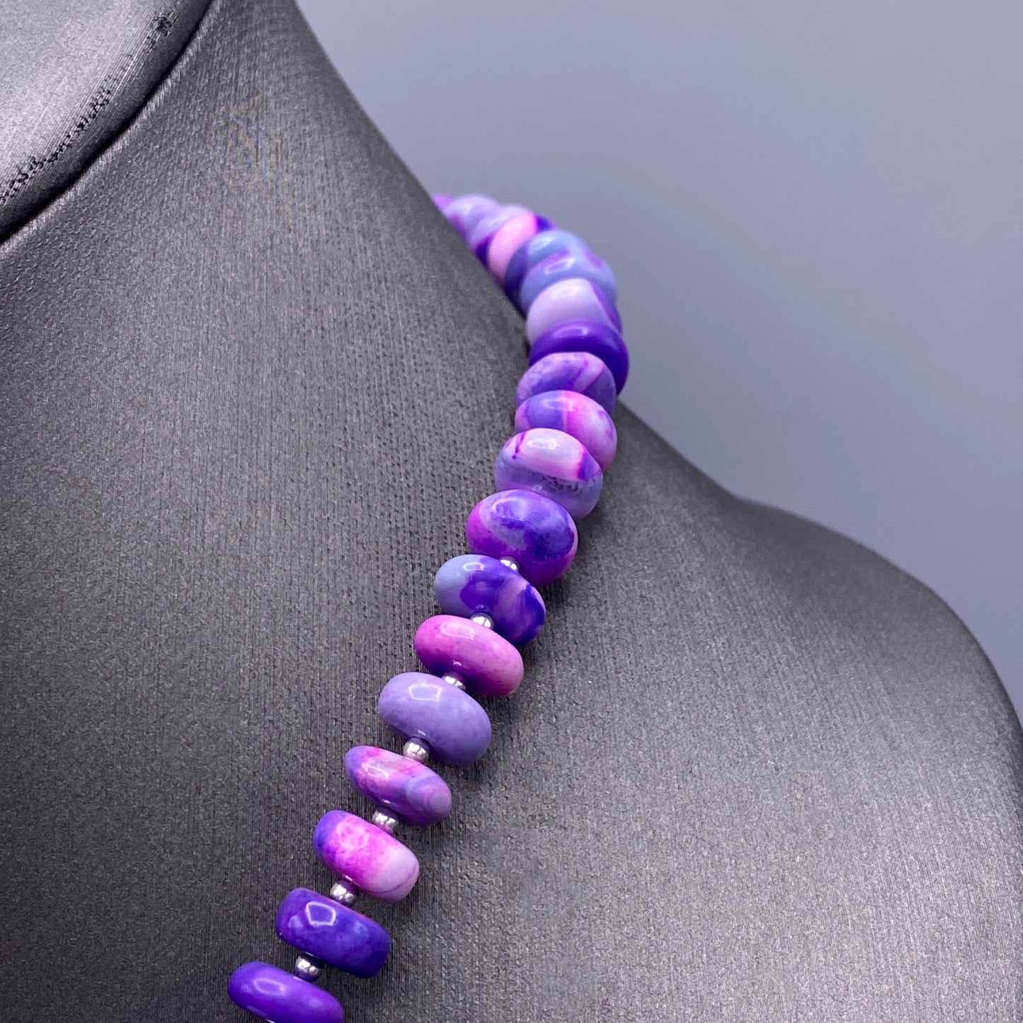 Purple Opal Candy Necklace