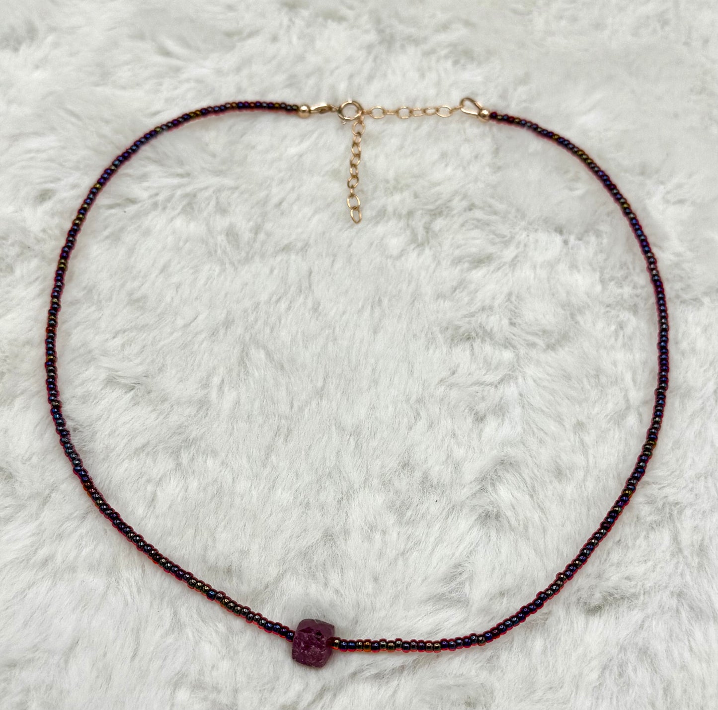 Peridot and Jade Necklace