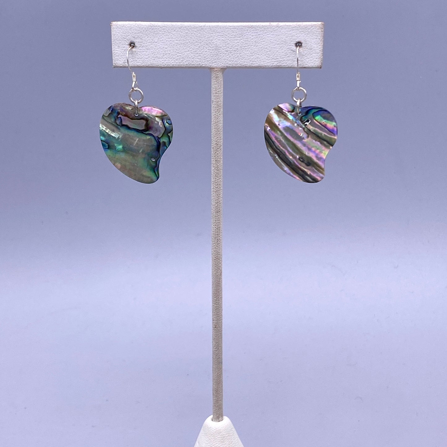 Abalone Shell Heart Earrings