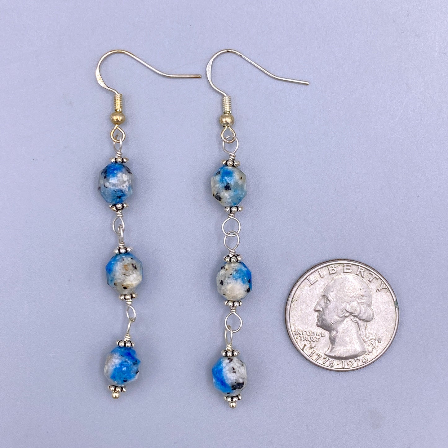 K2 Jasper gemstone Dangle Earrings