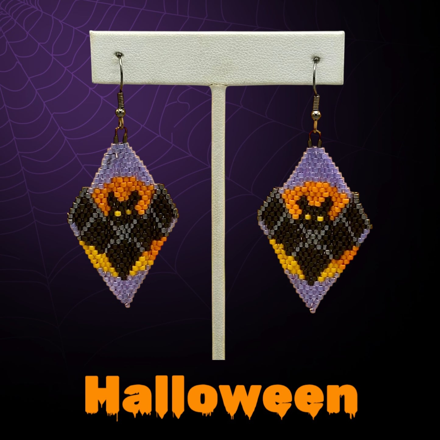 Bat Halloween Fringe earrings