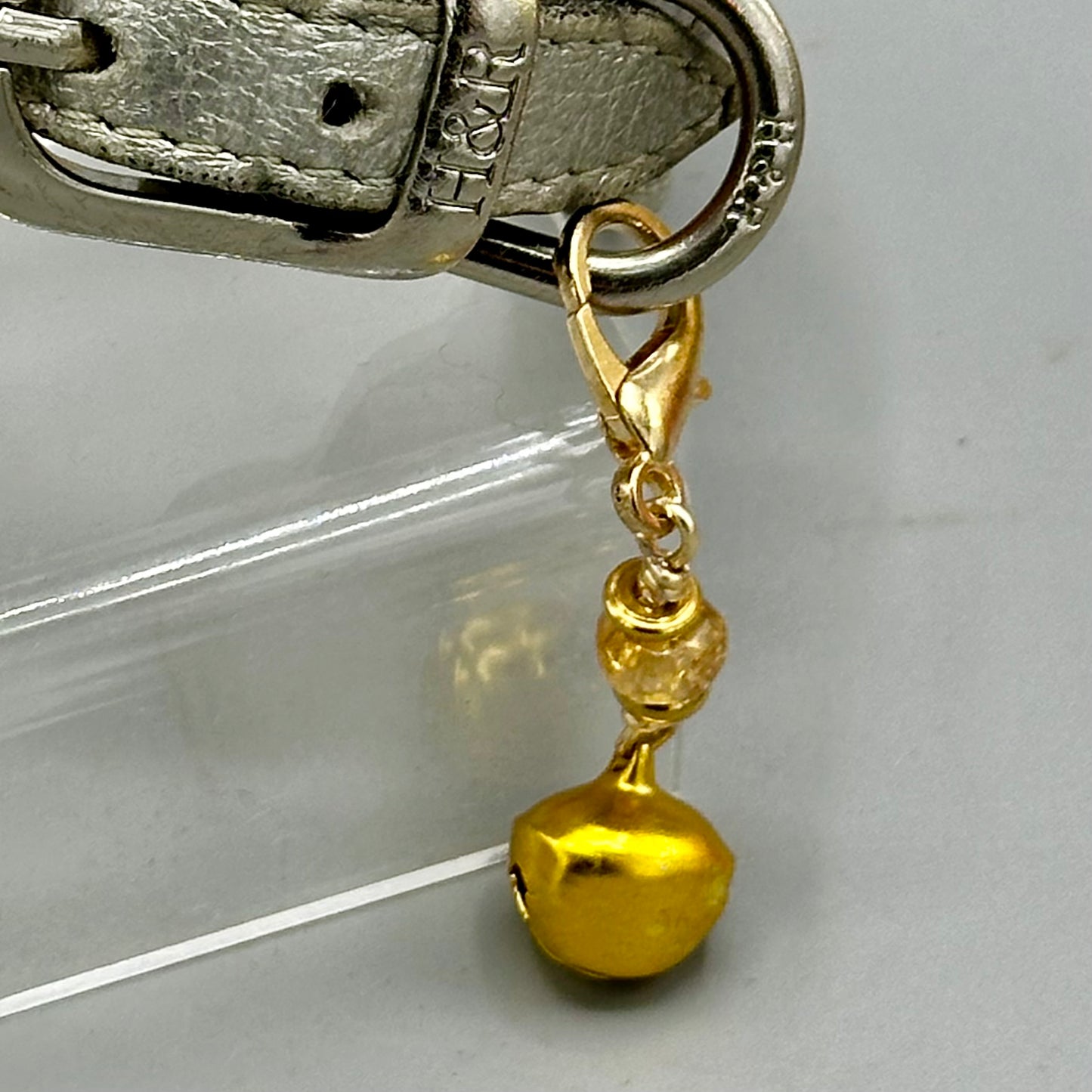 Jingle Bell and Gemstone Pet Collar Charms
