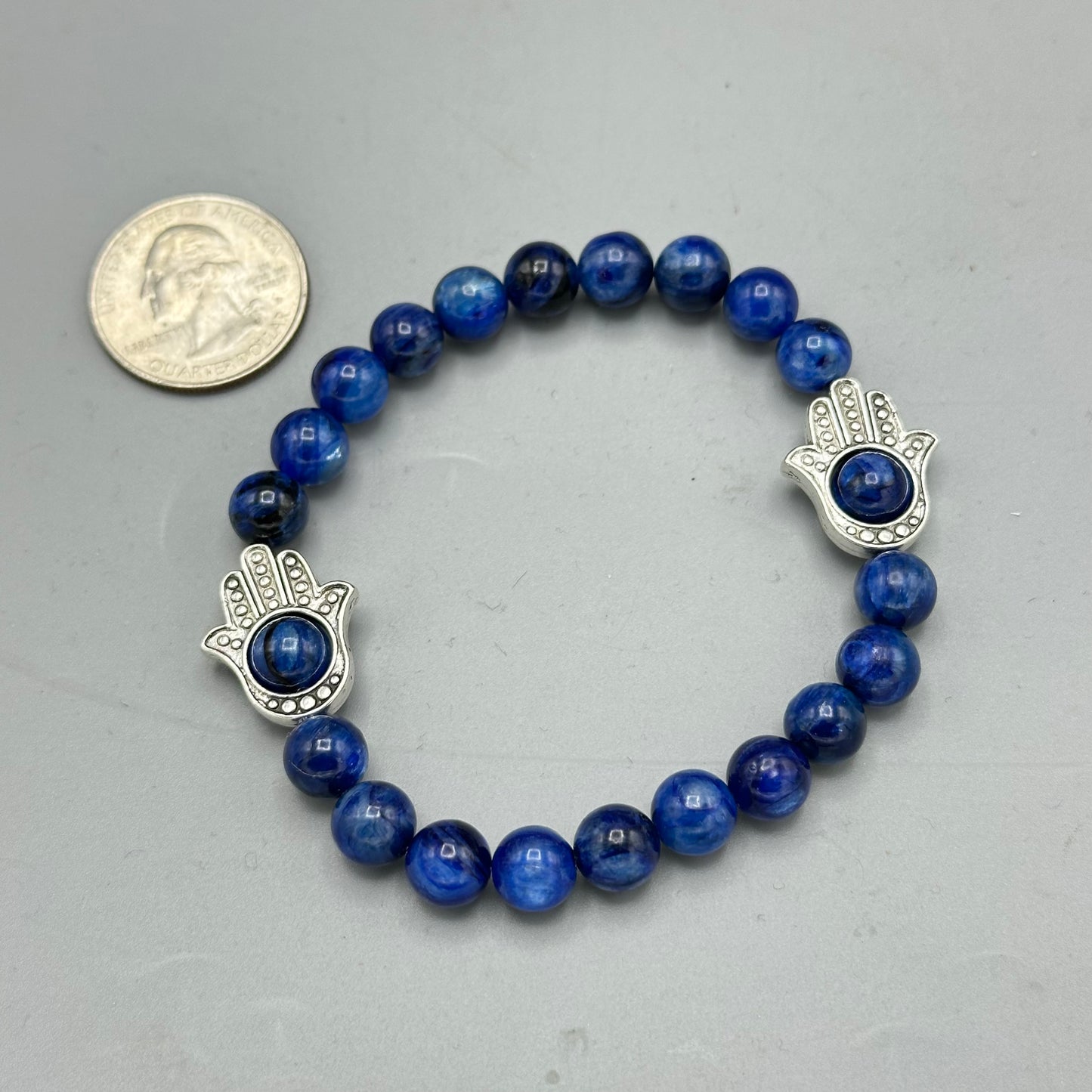 Kyanite Hamsa Bracelet
