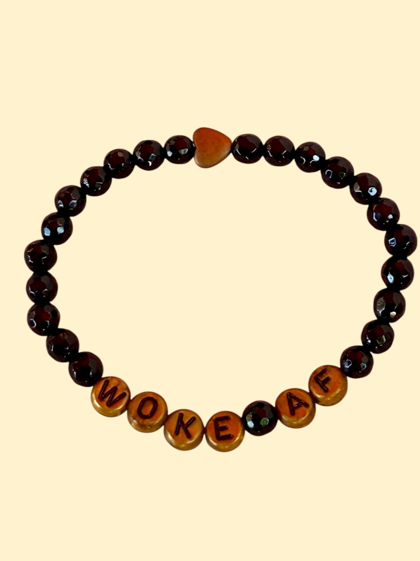 Woke AF Beaded Gemstone Bracelet