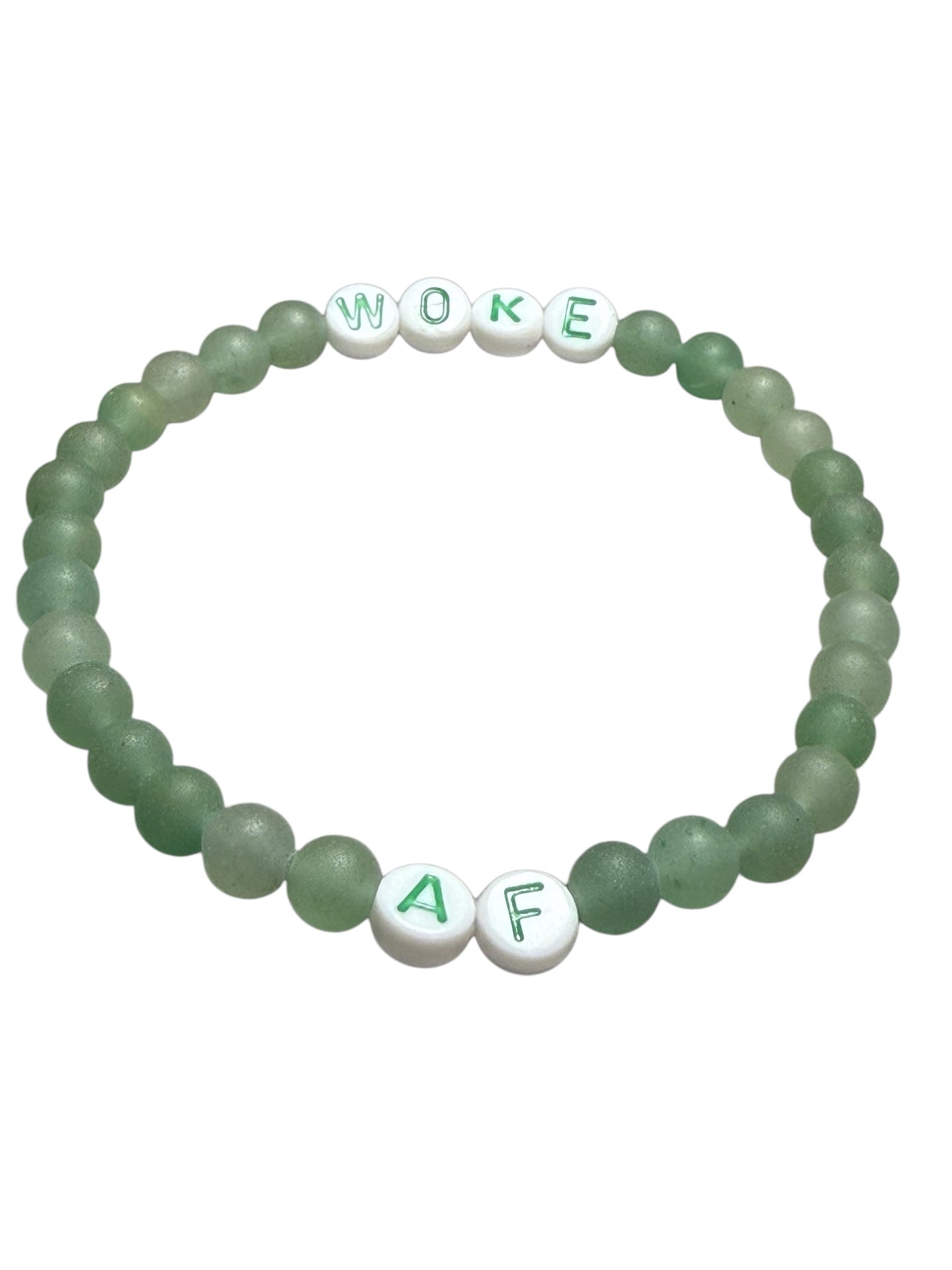 Woke AF Beaded Gemstone Bracelet
