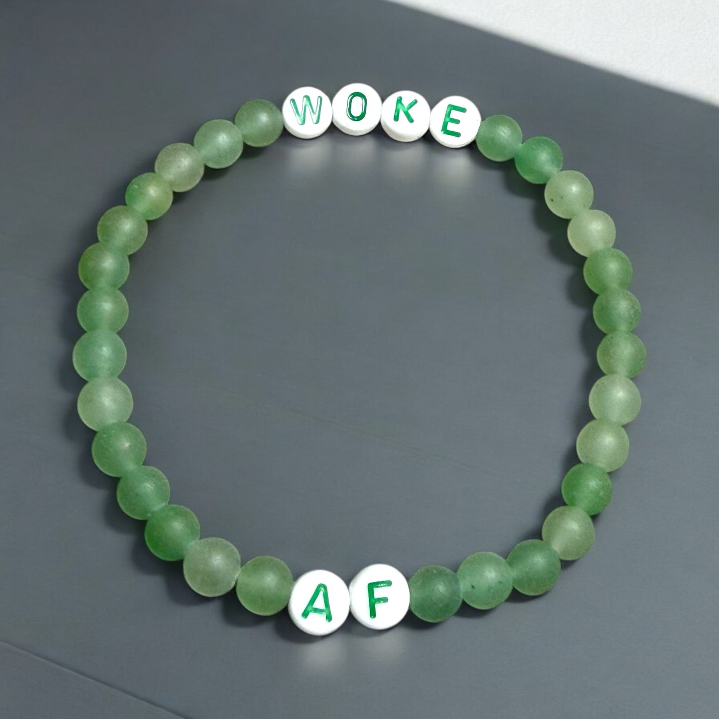 Woke AF Beaded Gemstone Bracelet