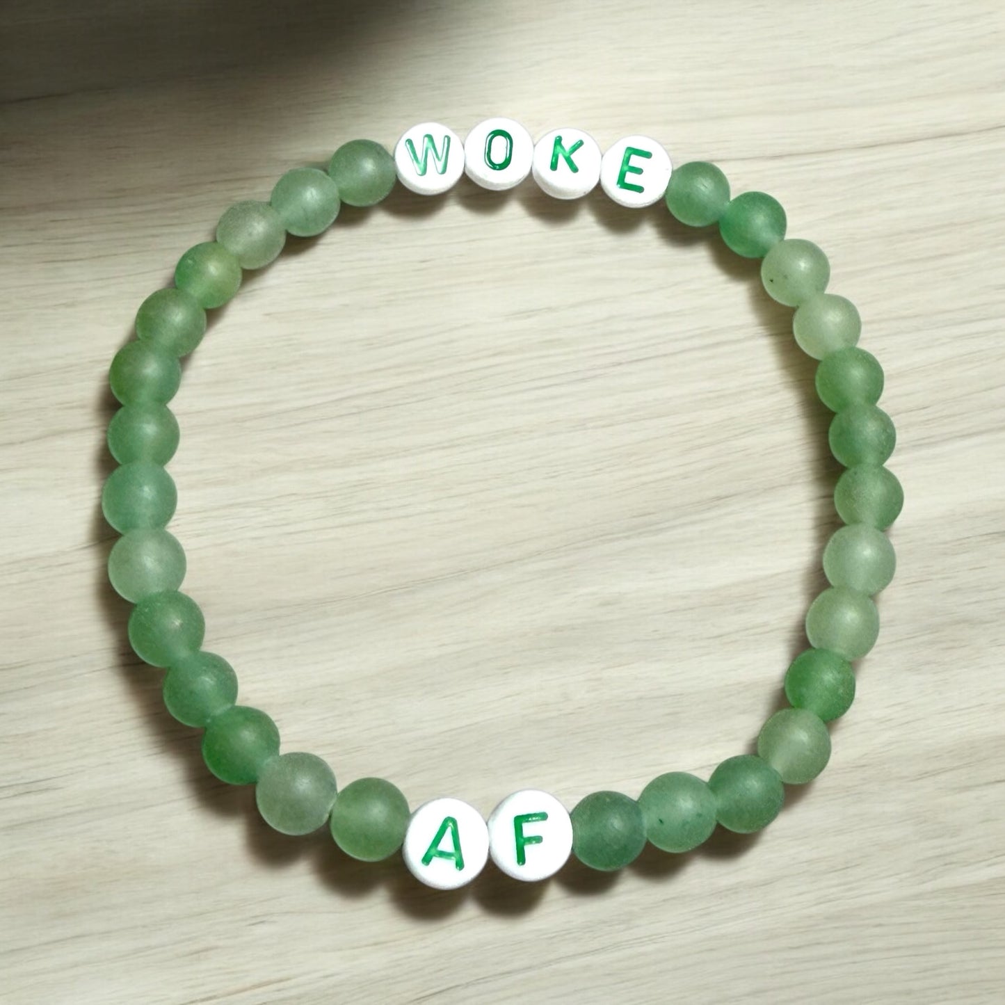 Woke AF Beaded Gemstone Bracelet