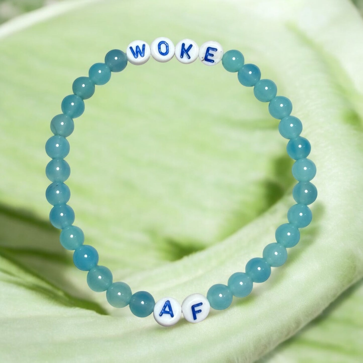 Woke AF Beaded Gemstone Bracelet