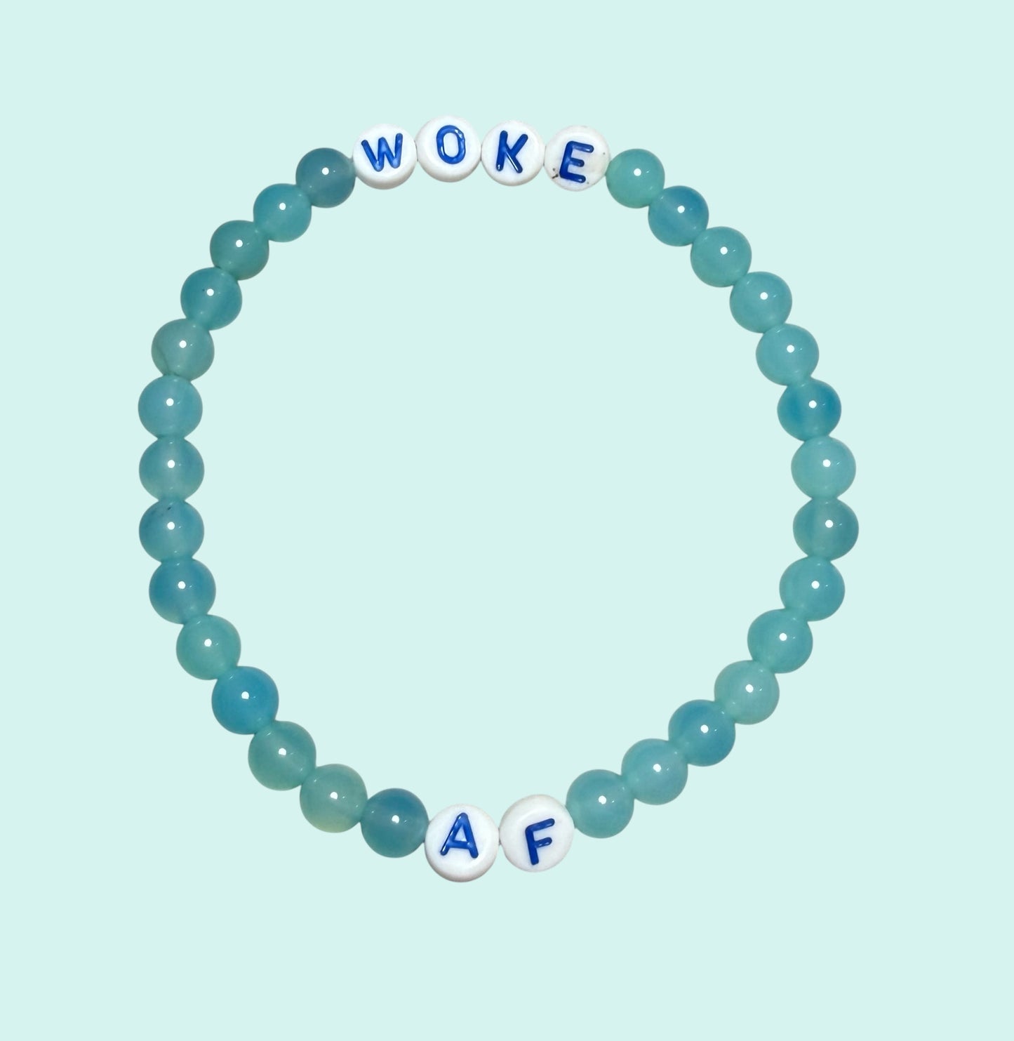 Woke AF Beaded Gemstone Bracelet
