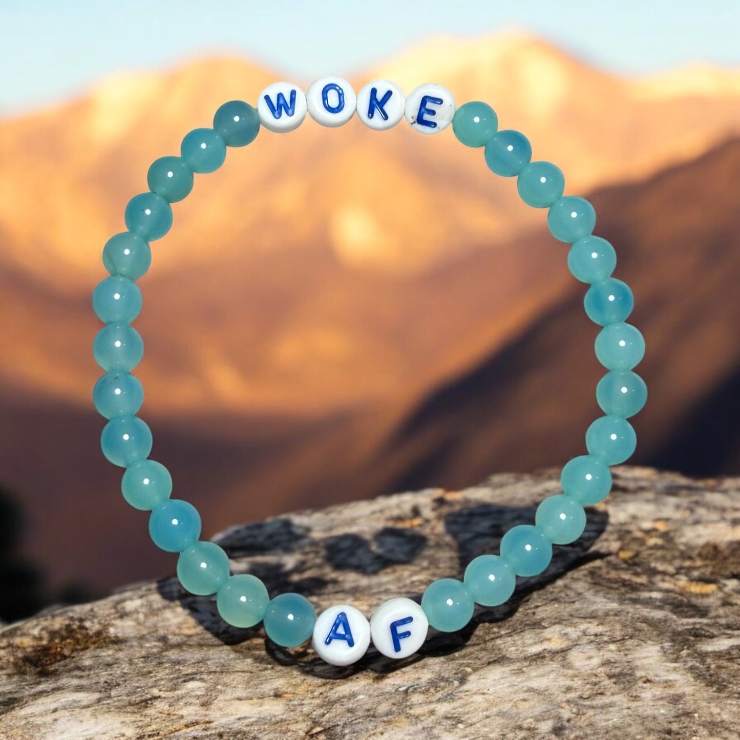 Woke AF Beaded Gemstone Bracelet