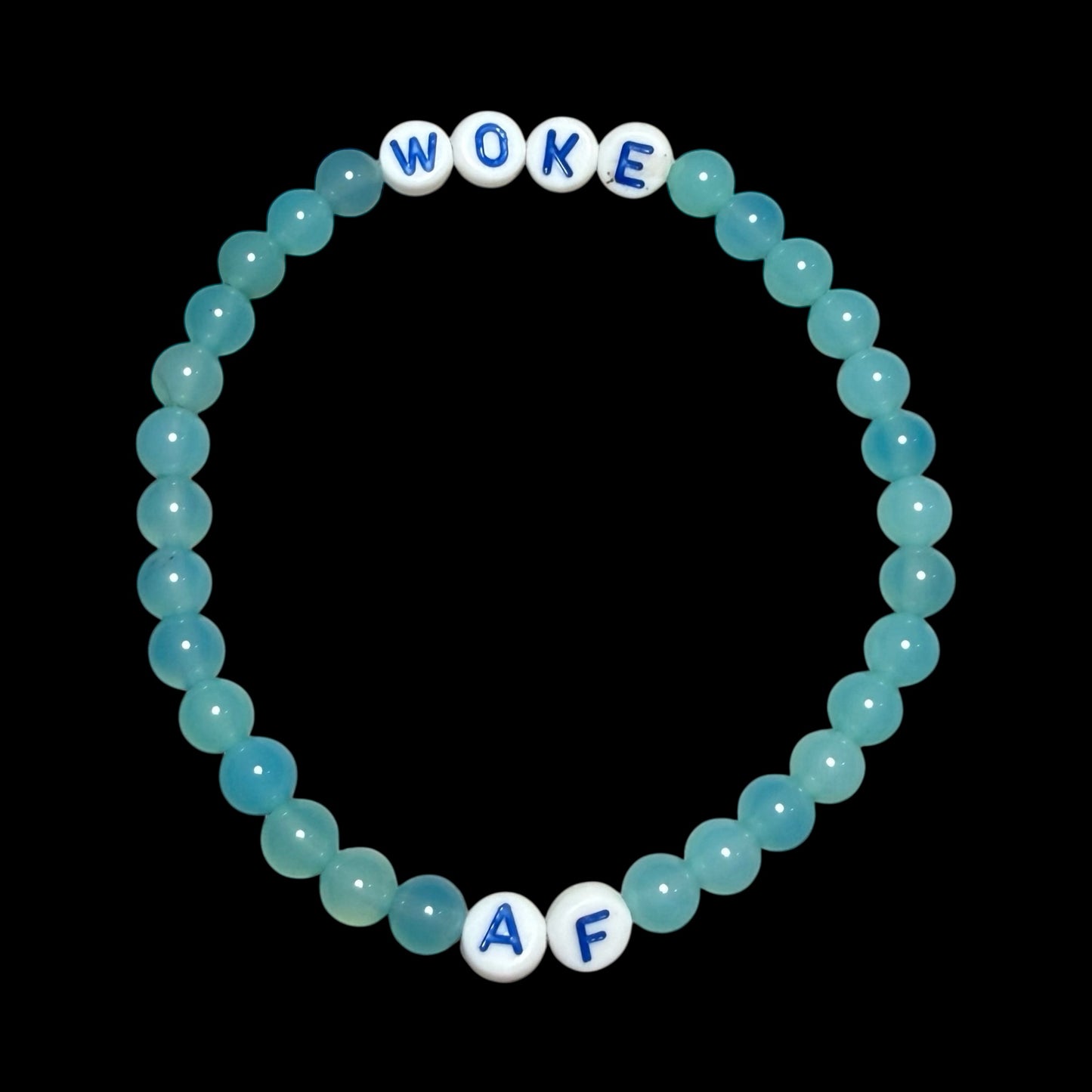 Woke AF Beaded Gemstone Bracelet
