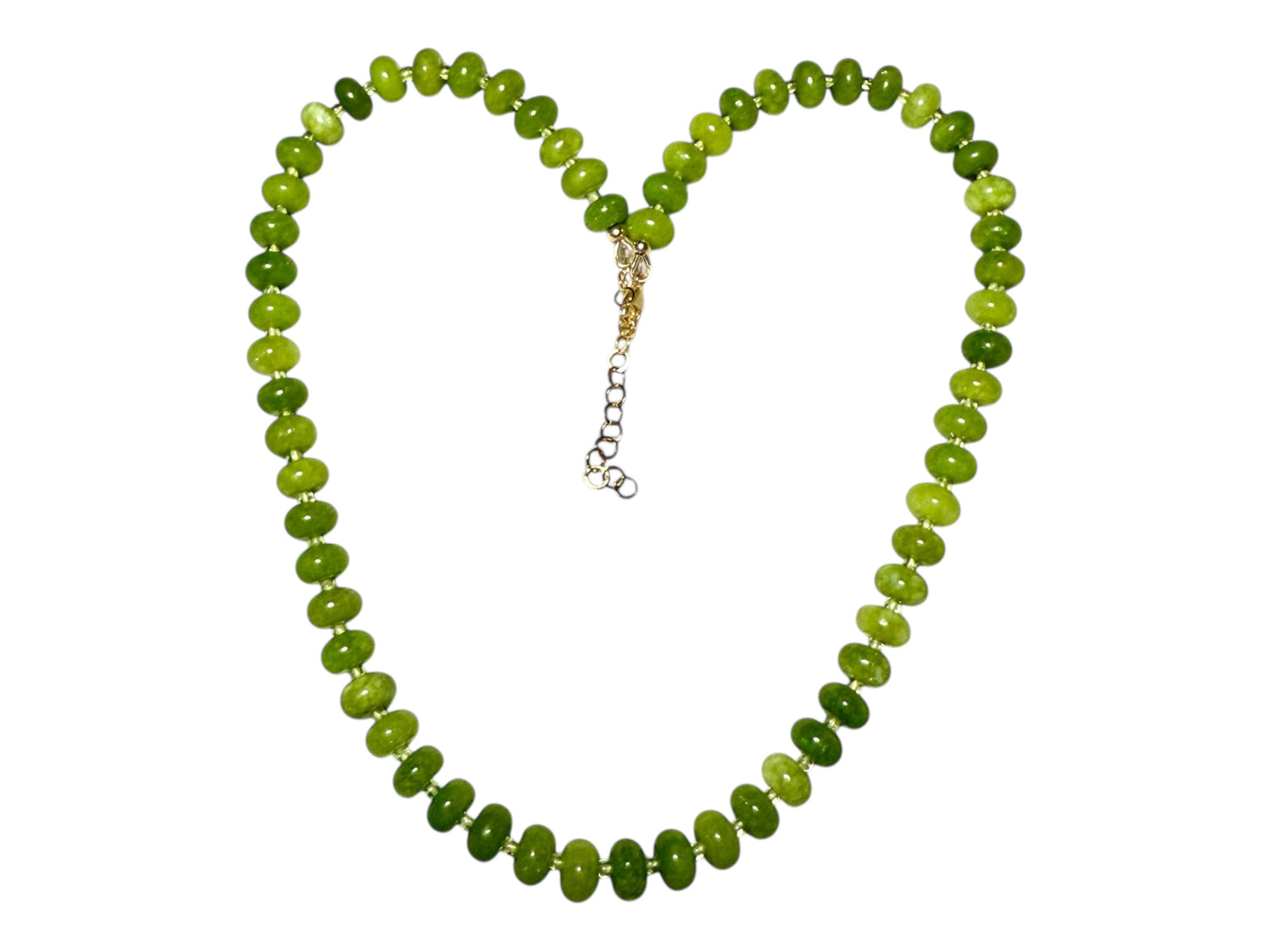 Peridot and Jade Necklace
