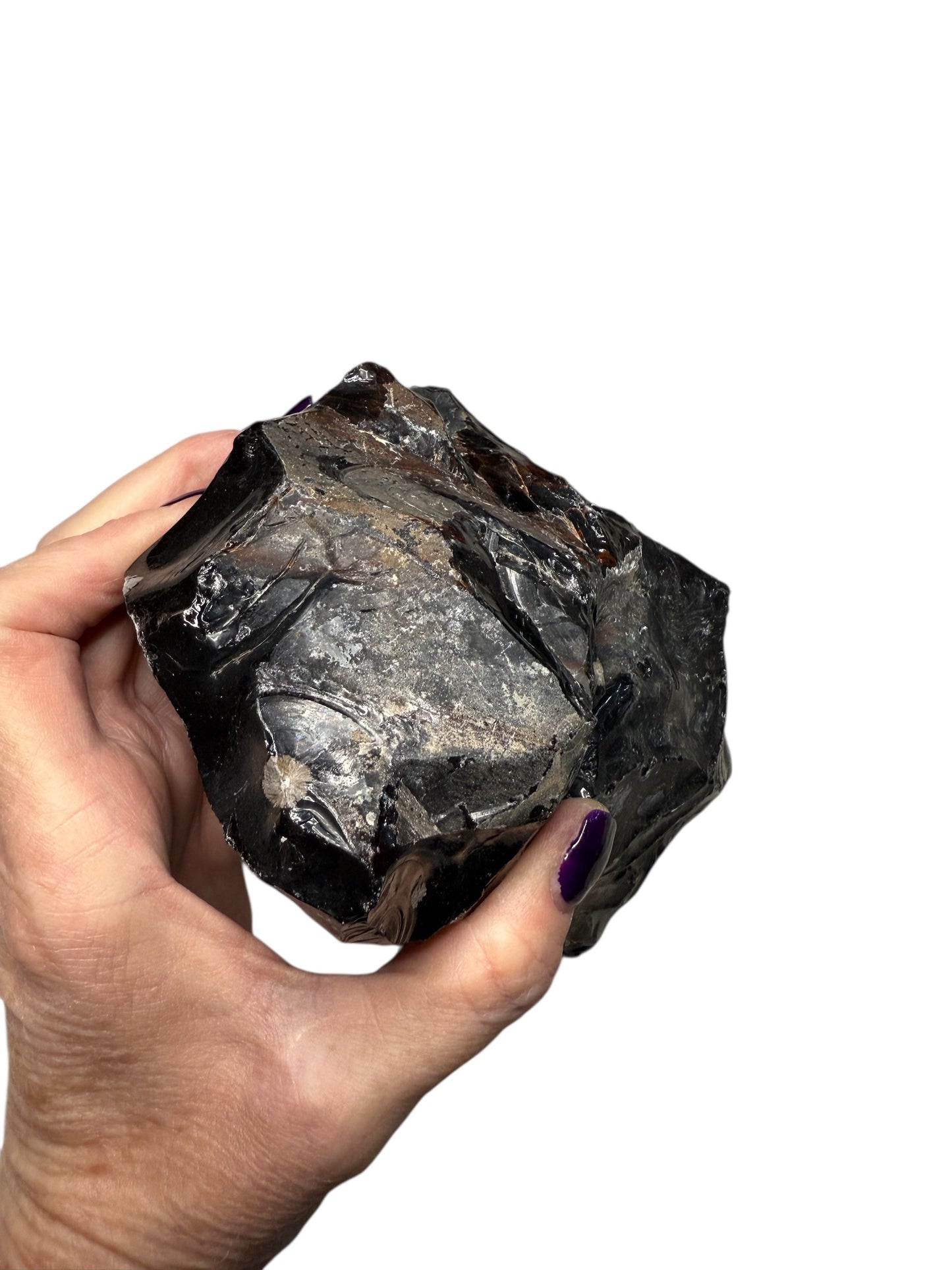Raw Snowflake Obsidian
