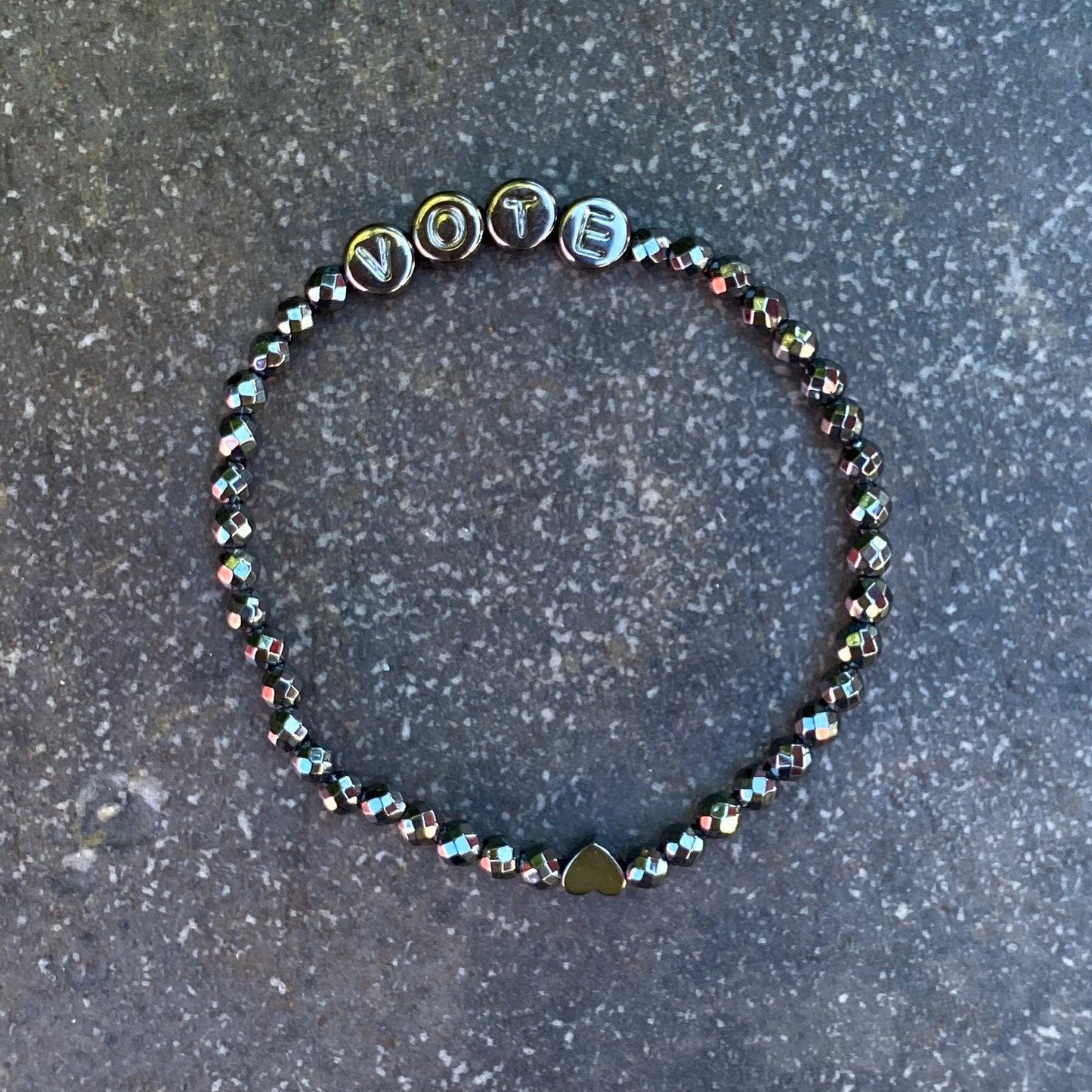 Genuine Gemstone VOTE bracelets