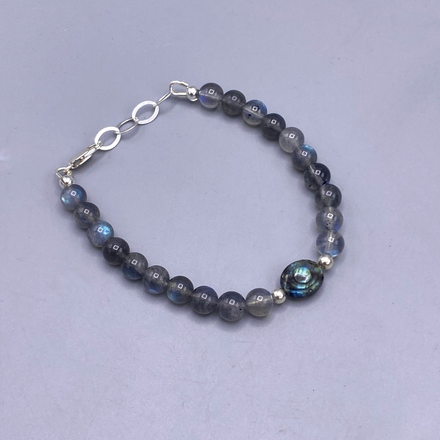 Labradorite Evil Eye Bracelet