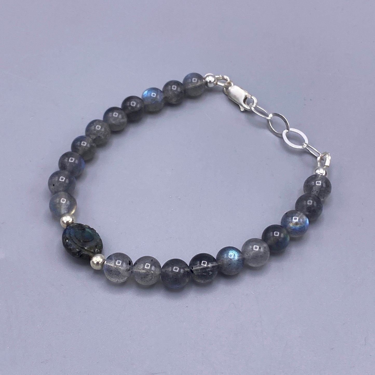 Labradorite Evil Eye Bracelet