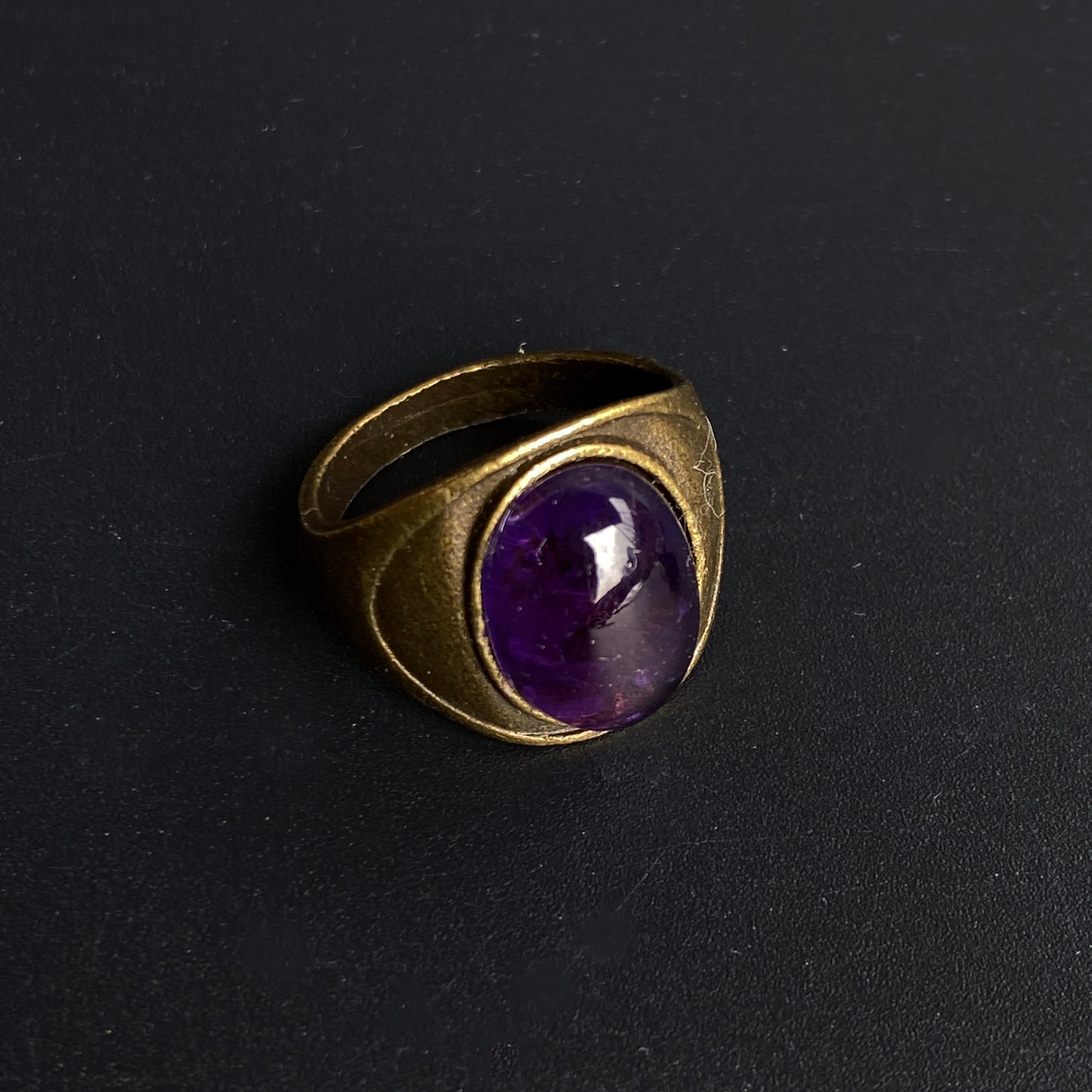 Gemstone Brass Rings