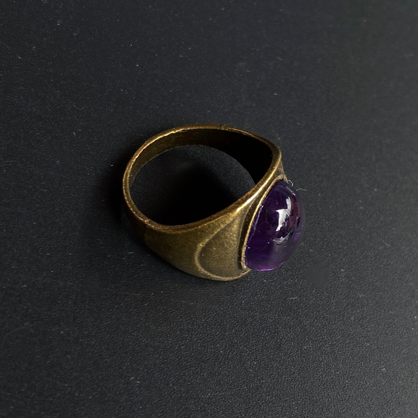 Gemstone Brass Rings