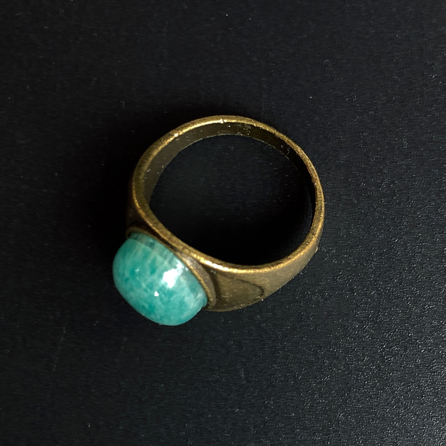 Gemstone Brass Rings