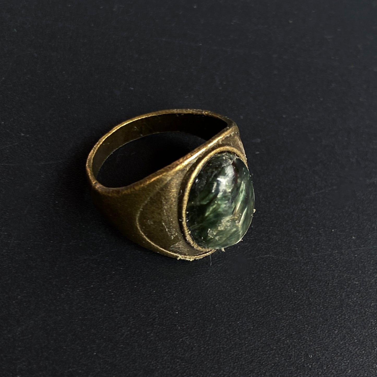 Gemstone Brass Rings