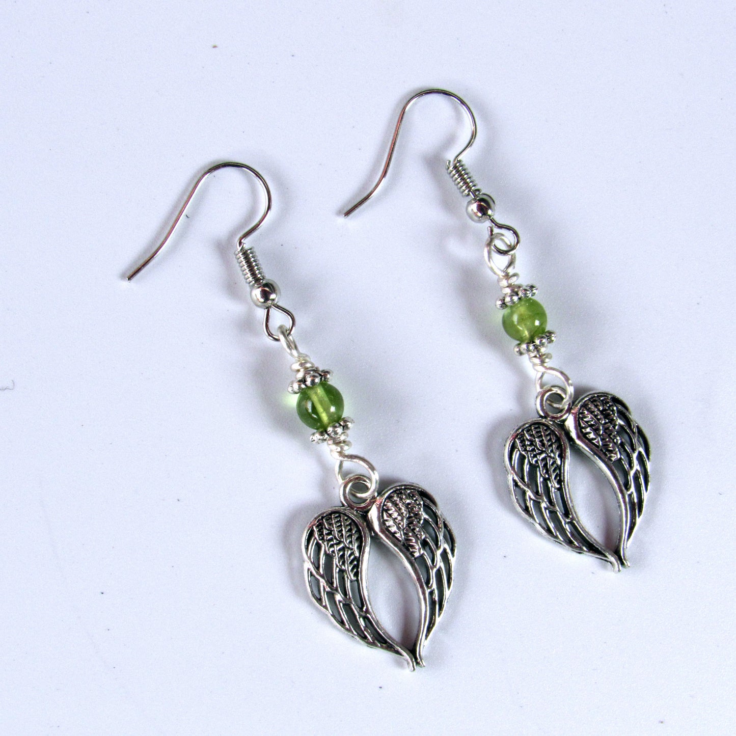 Peridot Wing Earrings