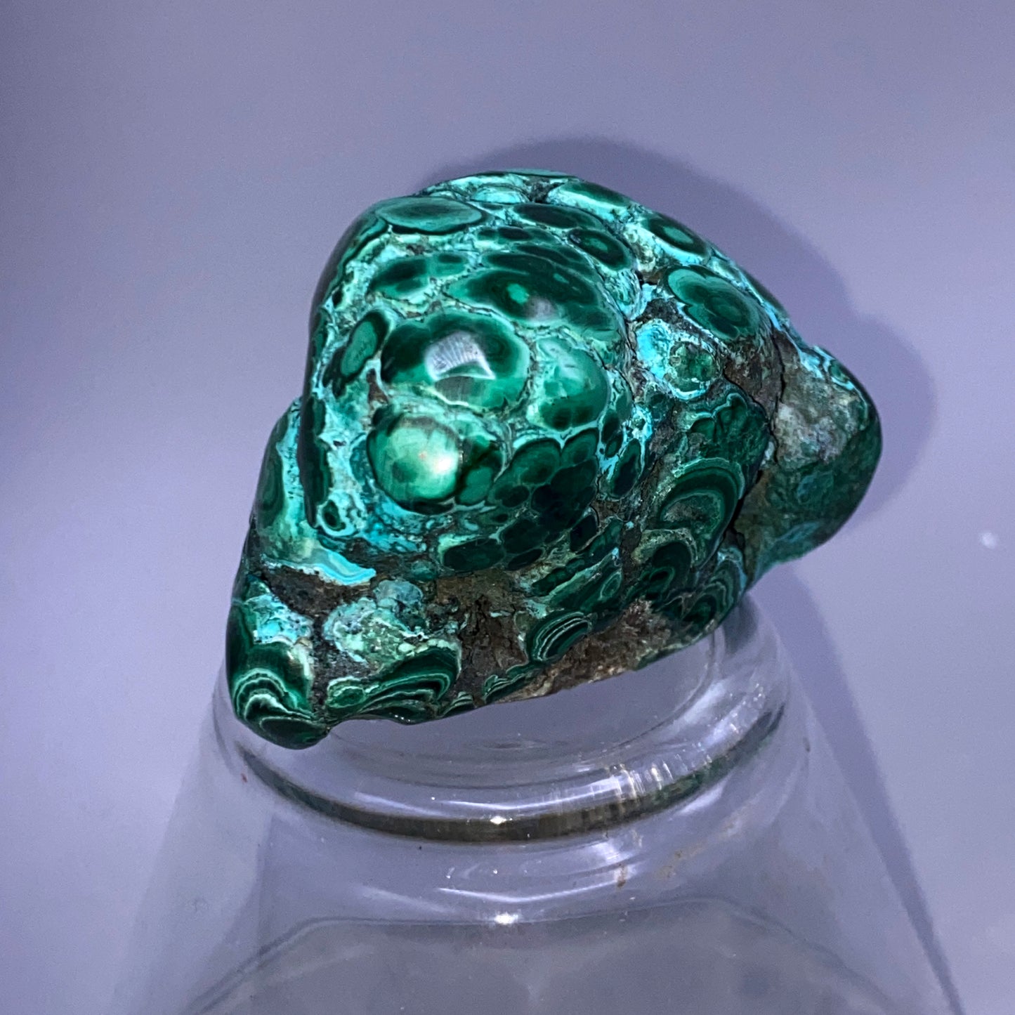 Rare Malachite Chrysocolla with Open Bullseye Crystal