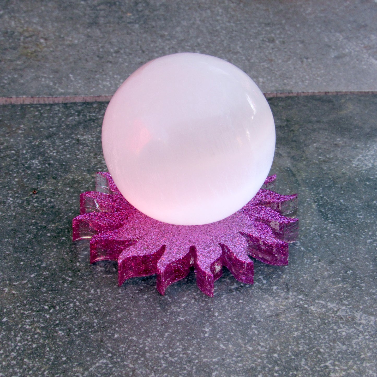 Poured Resin Sun Sphere Holder