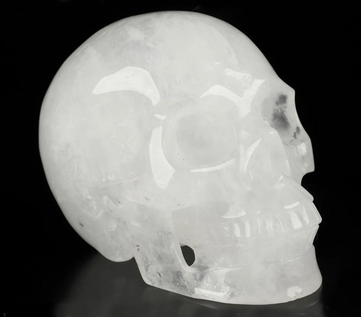Large Quartz gemstone Skull