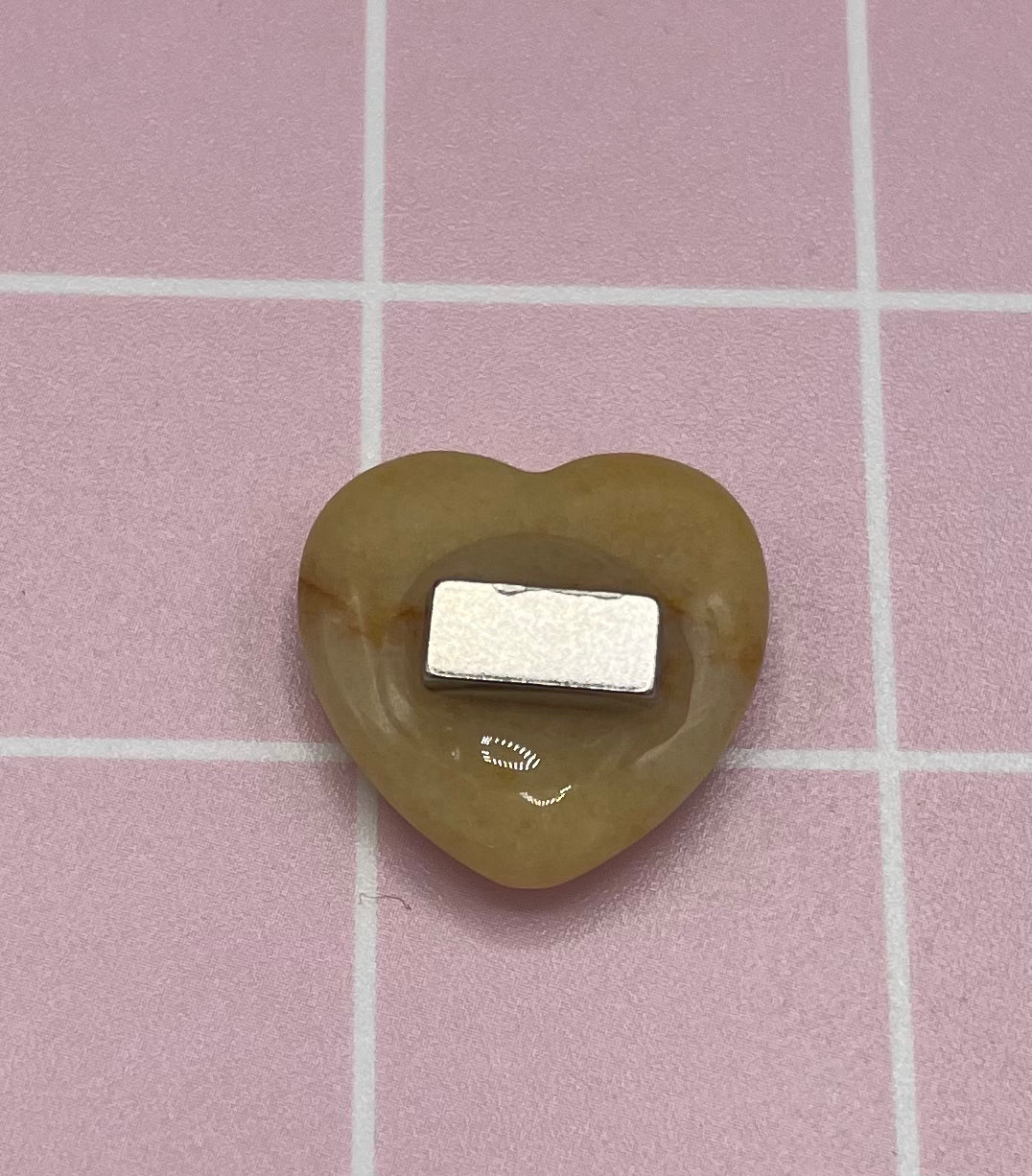 Yellow Topaz Heart Refrigerator Magnet