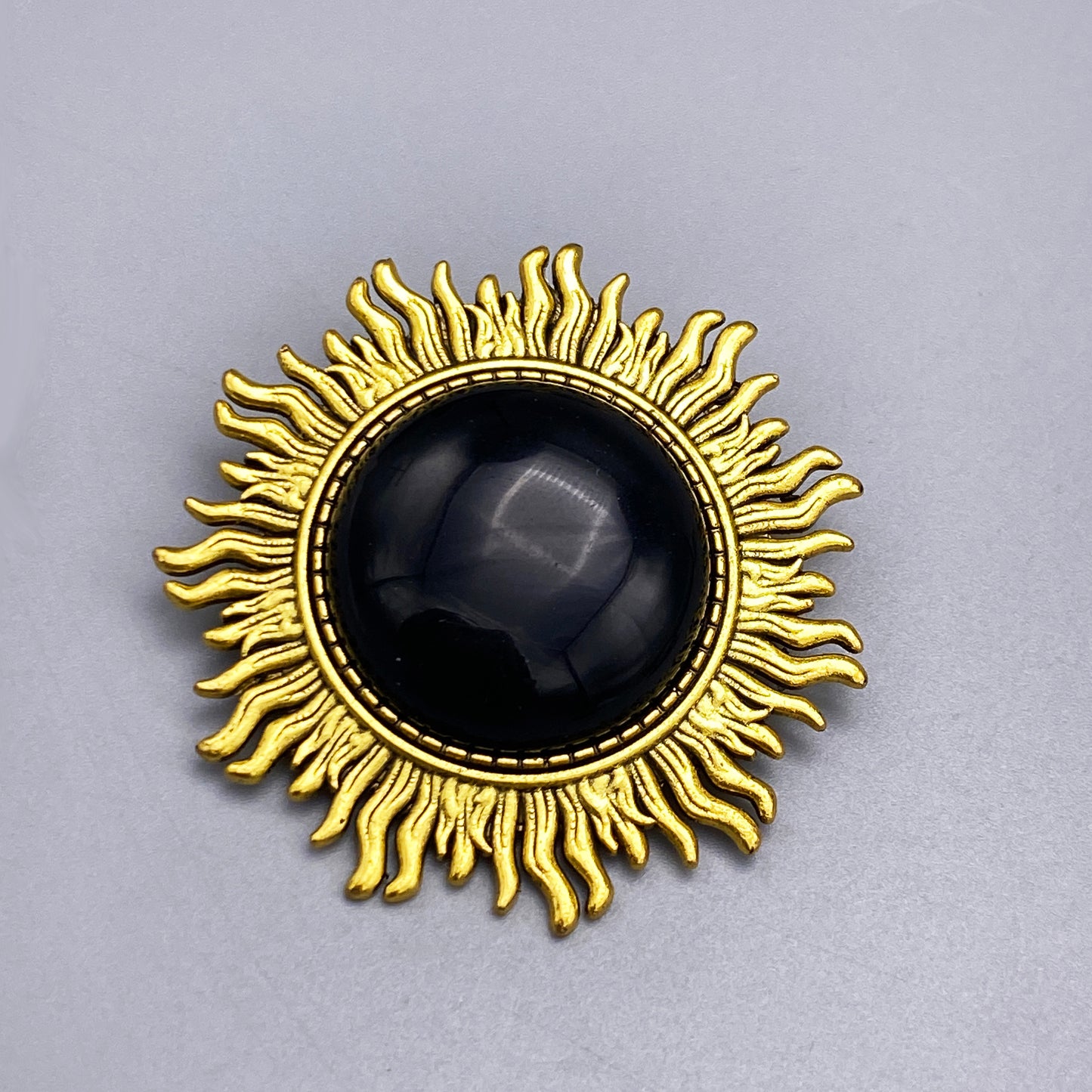 Gemstone Sun Broaches