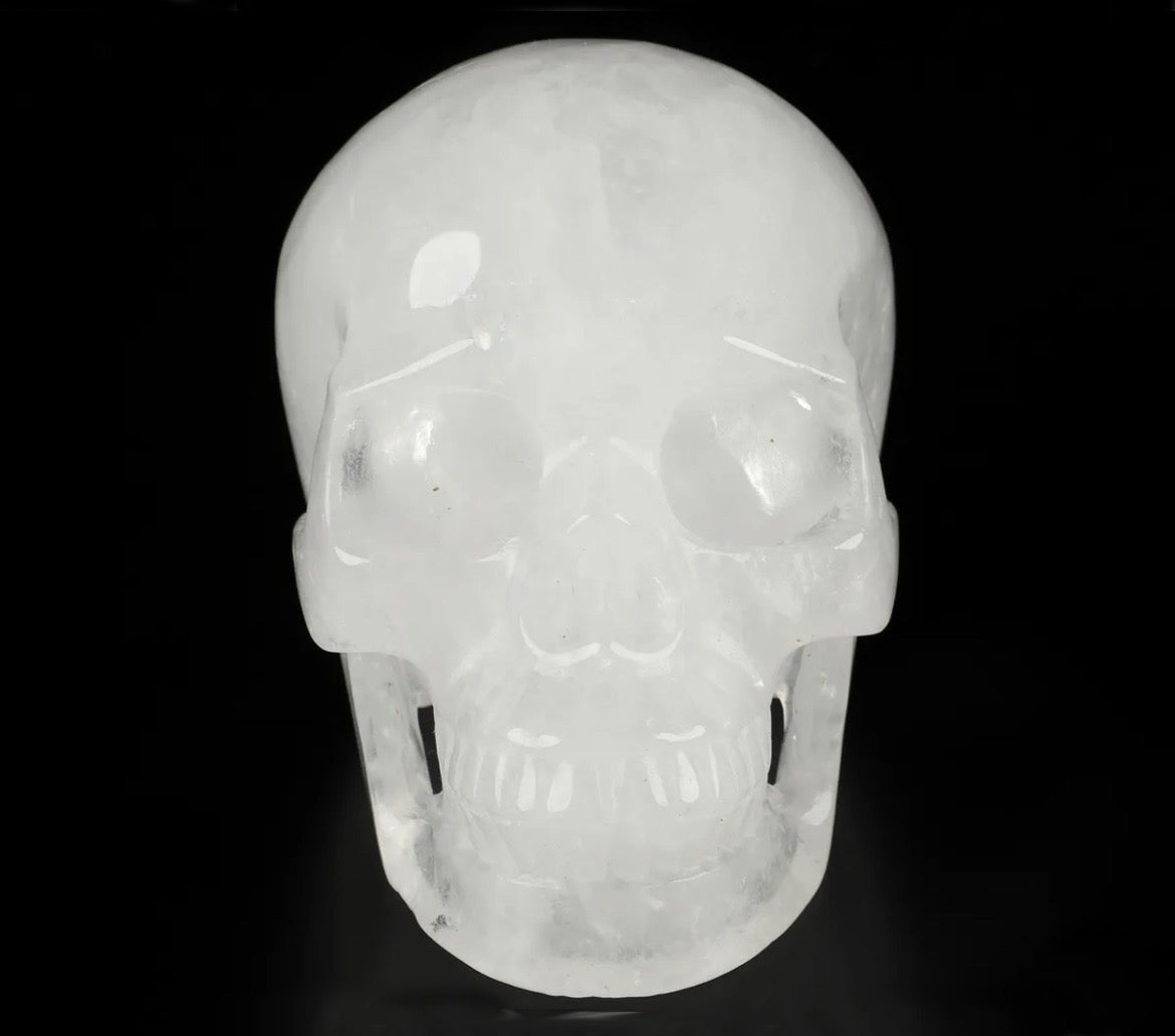 Large Quartz gemstone Skull