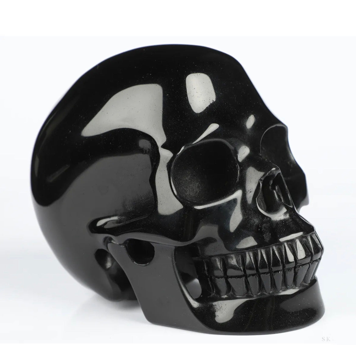 Black Obsidian Skull