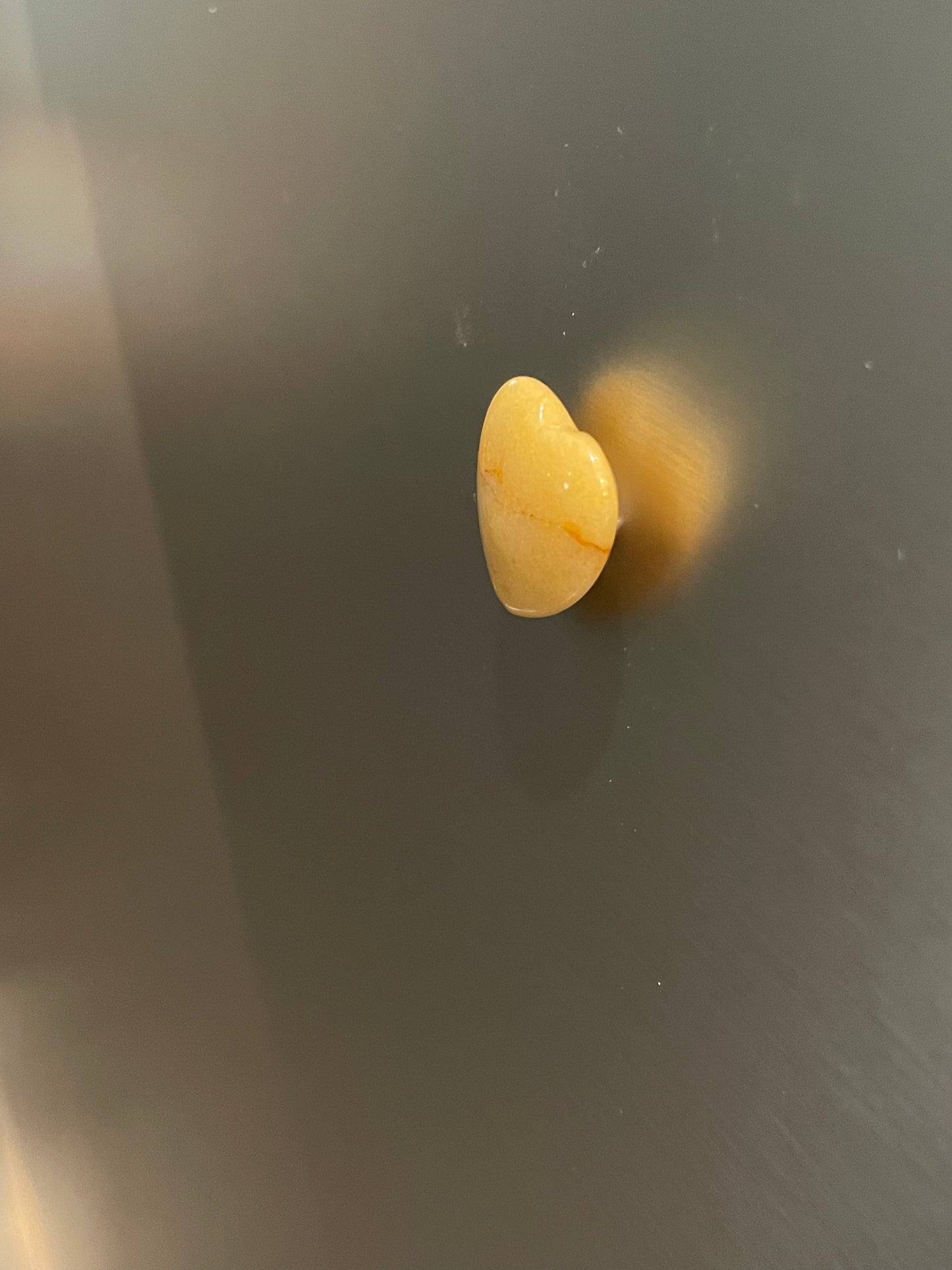 Yellow Topaz Heart Refrigerator Magnet