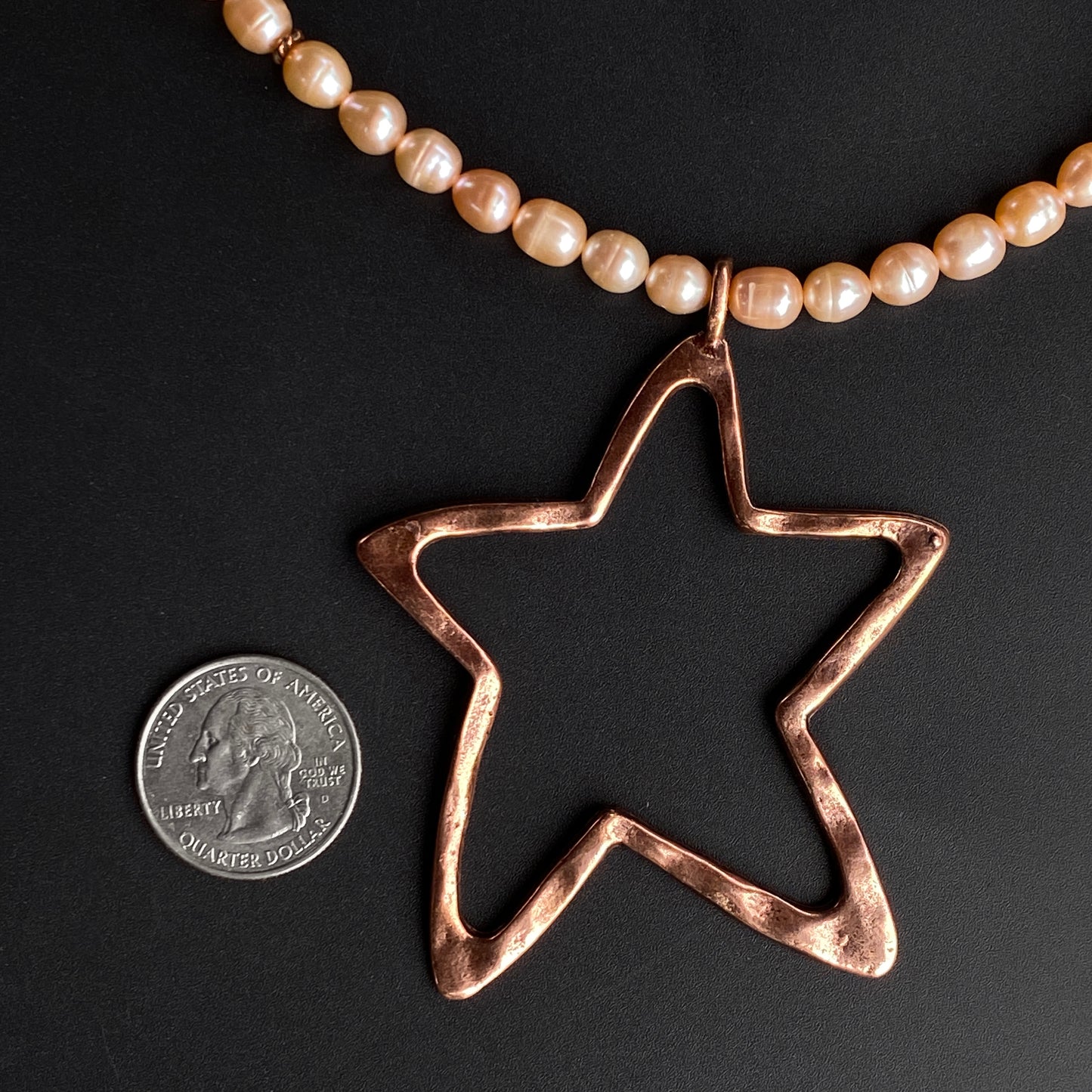 Pearl and Star Necklace