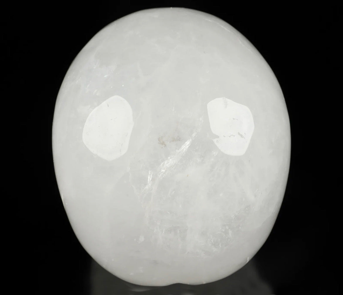 Large Quartz gemstone Skull