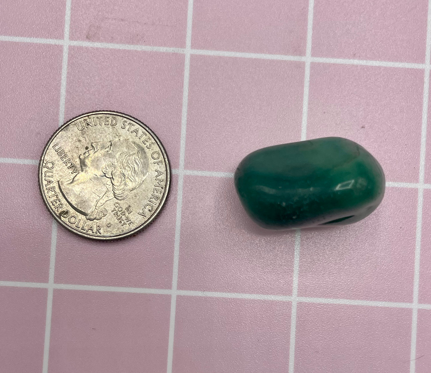 Green Agate Refrigerator Magnet
