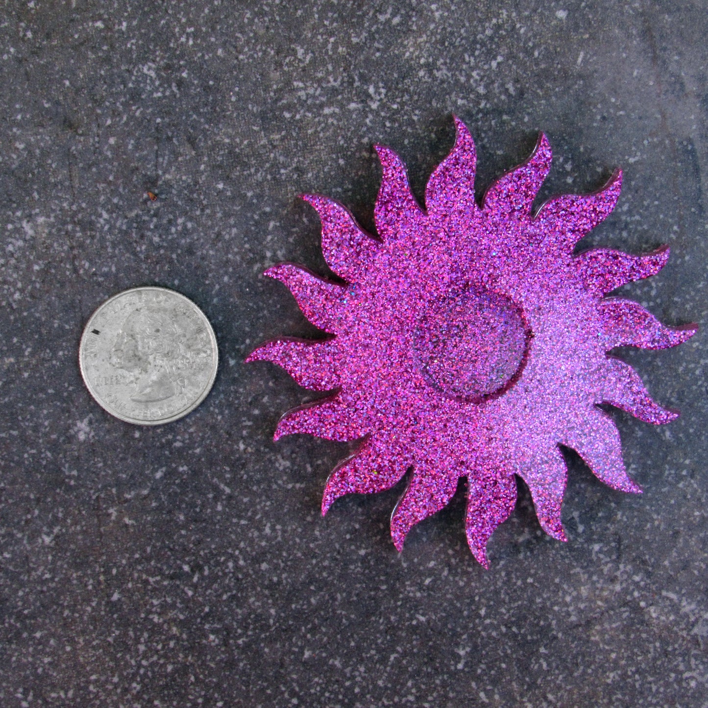 Poured Resin Sun Sphere Holder