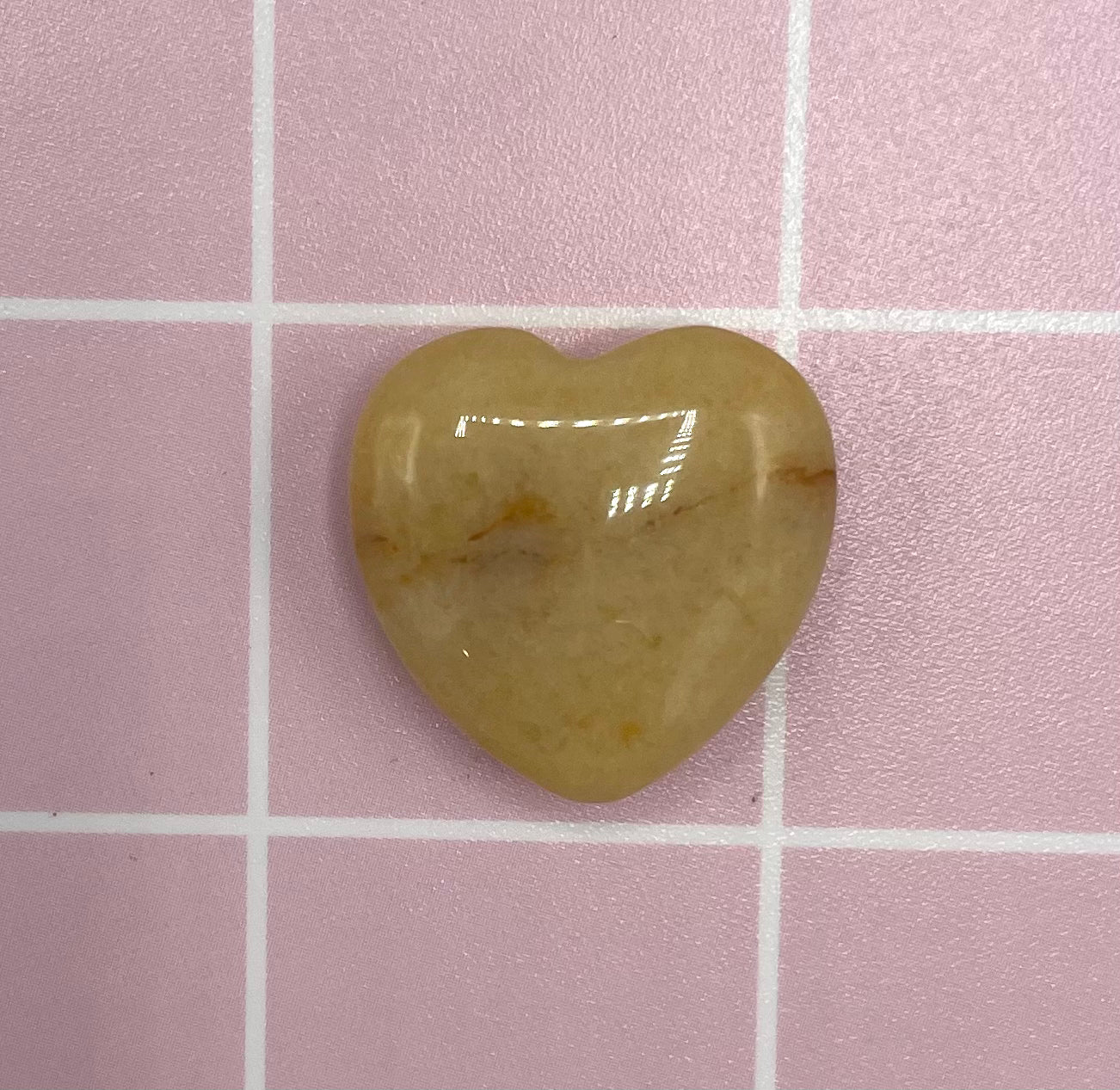 Yellow Topaz Heart Refrigerator Magnet