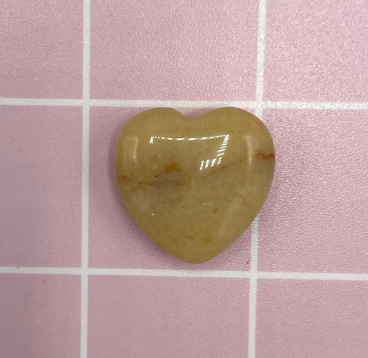 Yellow Topaz Heart Refrigerator Magnet