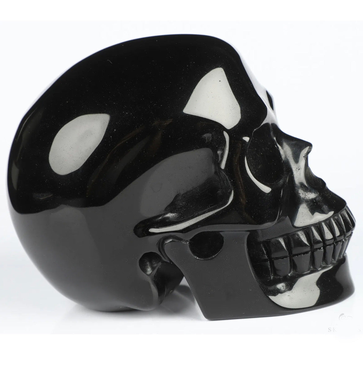 Black Obsidian Skull