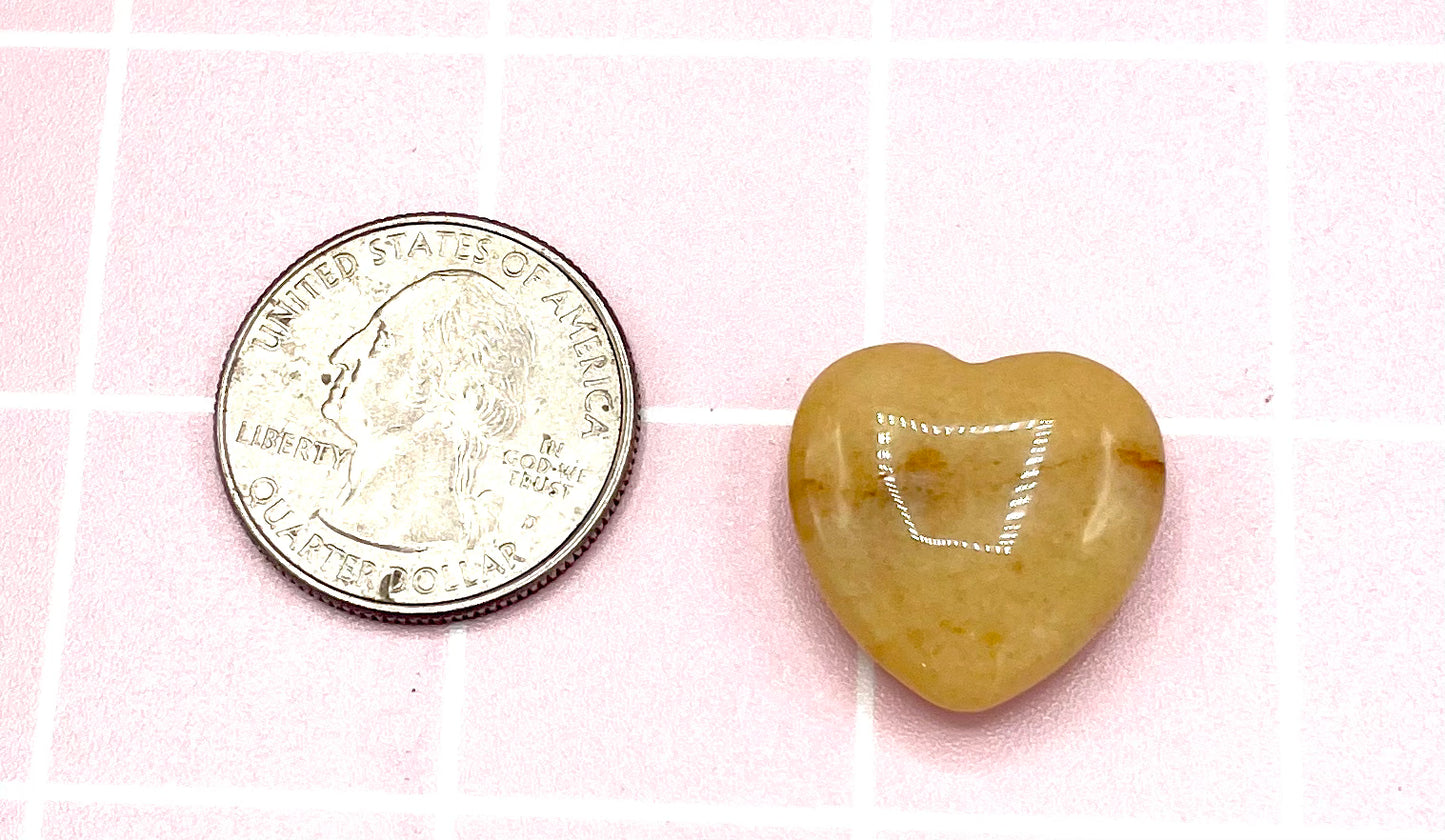 Yellow Topaz Heart Refrigerator Magnet