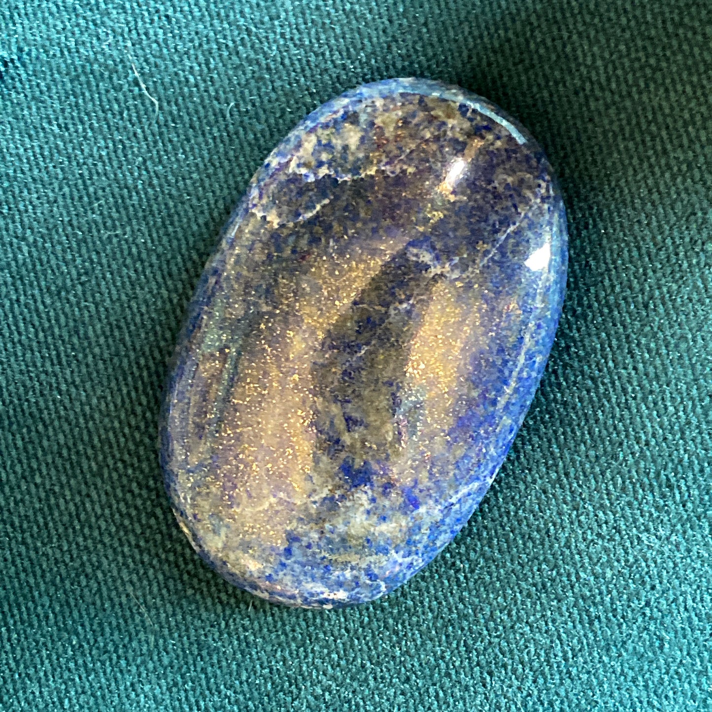 Lapis Lazuli gemstone Galaxy healing energy Palm Stones