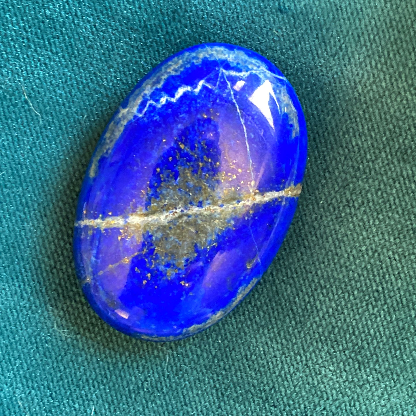 Lapis Lazuli gemstone Galaxy healing energy Palm Stones
