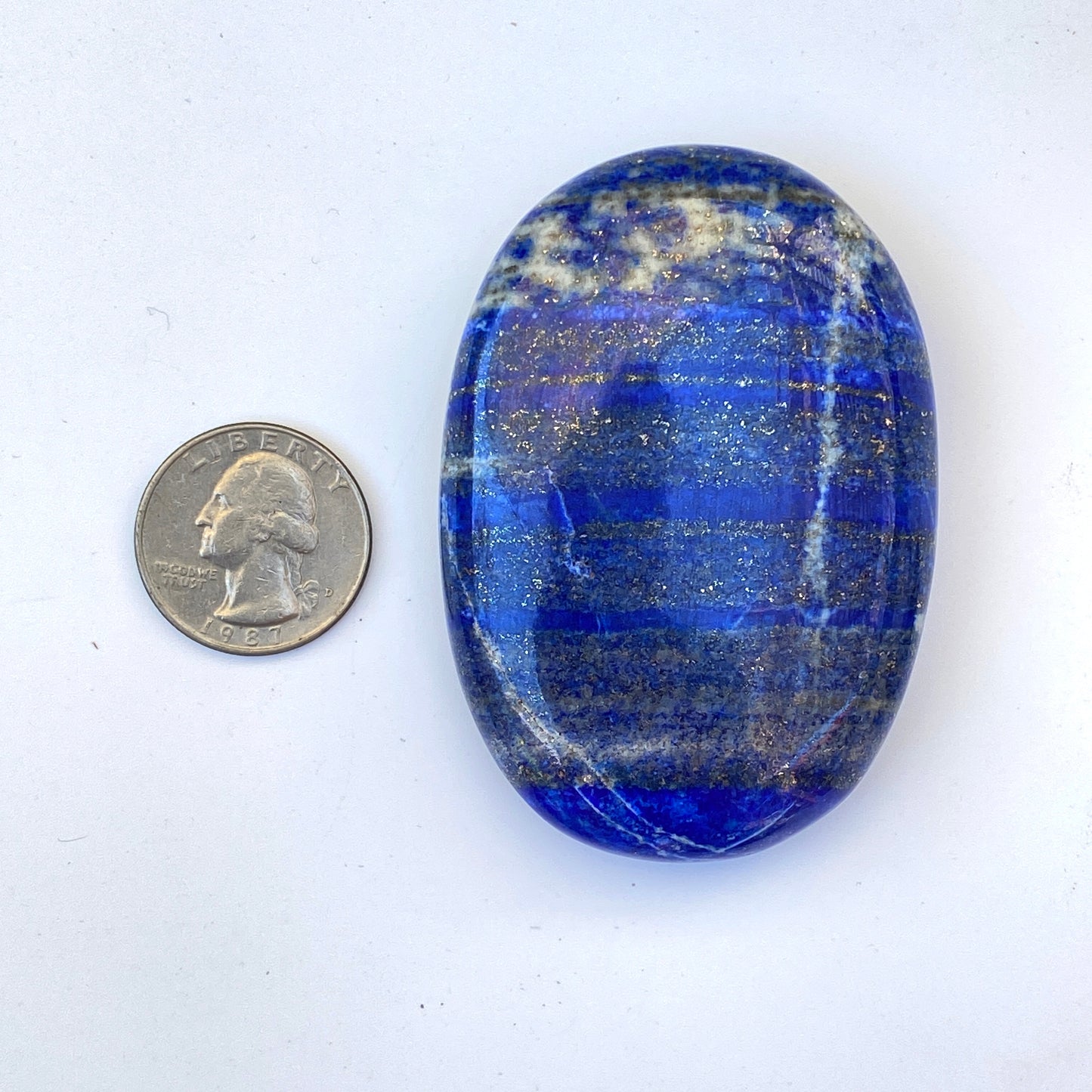 Lapis Lazuli gemstone Galaxy healing energy Palm Stones